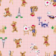 Bear illustration pattern N4
