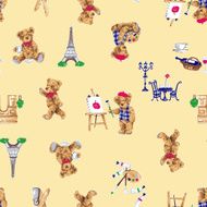 Bear illustration pattern N5