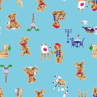 Bear illustration pattern N7