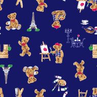 Bear illustration pattern N9