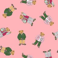 Bear illustration pattern N16