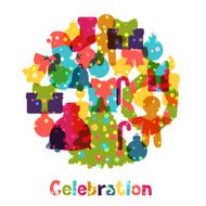 Merry Christmas and Happy New Year invitation card N6