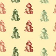 Christmas Seamless pattern Hand drawn sketch N2