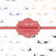 Christmas Set of seamless patterns