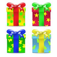 vector gift box set