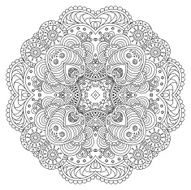 Black And White Mandala N7