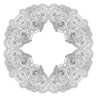 Decorative frame on white background