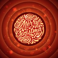 Holidays greeting card with a calligraphic lettering N2