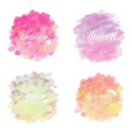 yellow orange blue pink green circle pastel paint