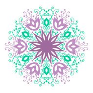 Isolated mandala pattern Vintage ethnic background frame N7