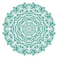Isolated mandala pattern Vintage ethnic background frame N8