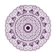 Isolated mandala pattern Vintage ethnic background frame N9
