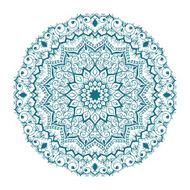 Isolated mandala pattern Vintage ethnic background frame N10