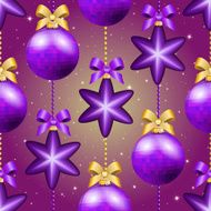 New Year pattern with ball Christmas wallpaper N3