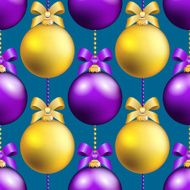 New Year pattern with ball Christmas wallpaper N19