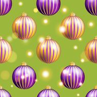 New Year pattern with ball Christmas wallpaper N25