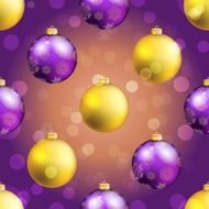 New Year pattern with ball Christmas wallpaper N29