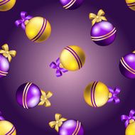 New Year pattern with ball Christmas wallpaper N31
