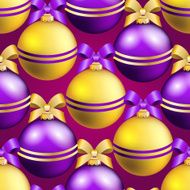 New Year pattern with ball Christmas wallpaper N32