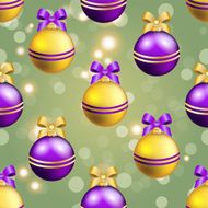 New Year pattern with ball Christmas wallpaper N33