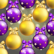 New Year pattern with ball Christmas wallpaper N34
