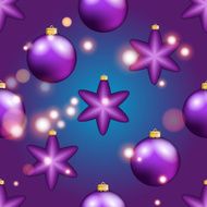 New Year pattern with ball Christmas wallpaper N38