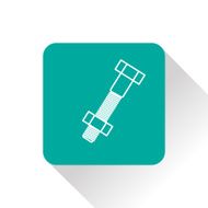 Bolt and nut icon vector illustration N7