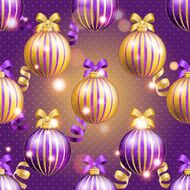 New Year pattern with ball Christmas wallpaper N46