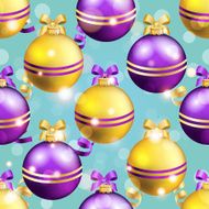 New Year pattern with ball Christmas wallpaper N54