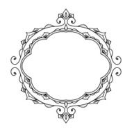 Isolated Abstract Floral pattern on white background N30