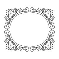 Isolated Abstract Floral pattern on white background N31