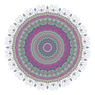 Isolated mandala pattern Vintage ethnic background frame N20