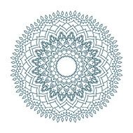 Isolated mandala pattern Vintage ethnic background frame N21