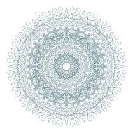 Isolated mandala pattern Vintage ethnic background frame N25