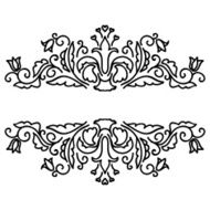 Isolated Abstract Floral pattern on white background N42