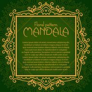 Luxury calligraphic vintage frame with beautiful pattern Elegant logo design N5