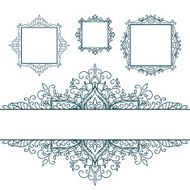 Isolated Abstract Floral pattern on white background N43