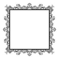 Isolated Abstract Floral pattern on white background N47