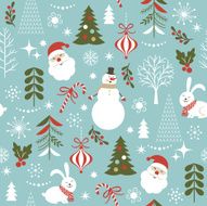 Seamless Christmas pattern N41