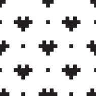 Pixel heart pattern