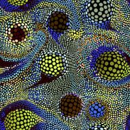 Paisley mosaic of circles