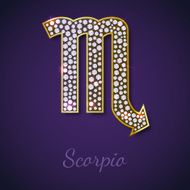 Golden Scorpio zodiac signs