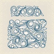 Vintage Floral Design Elements N5