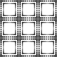 Black and white geometric seamless pattern with circle N17