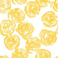 hand drawn watercolor roses and cute little flowers seamless pattern N2