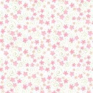 little cute watercolor flowers seamless pattern N2