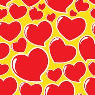 Heart love seamless pattern background Vector illustration N6