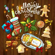 christmas sweets illustration