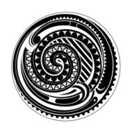 Maori circle tattoo