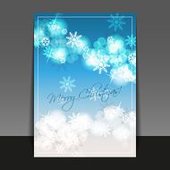 Christmas Card Flyer or Cover Design Template